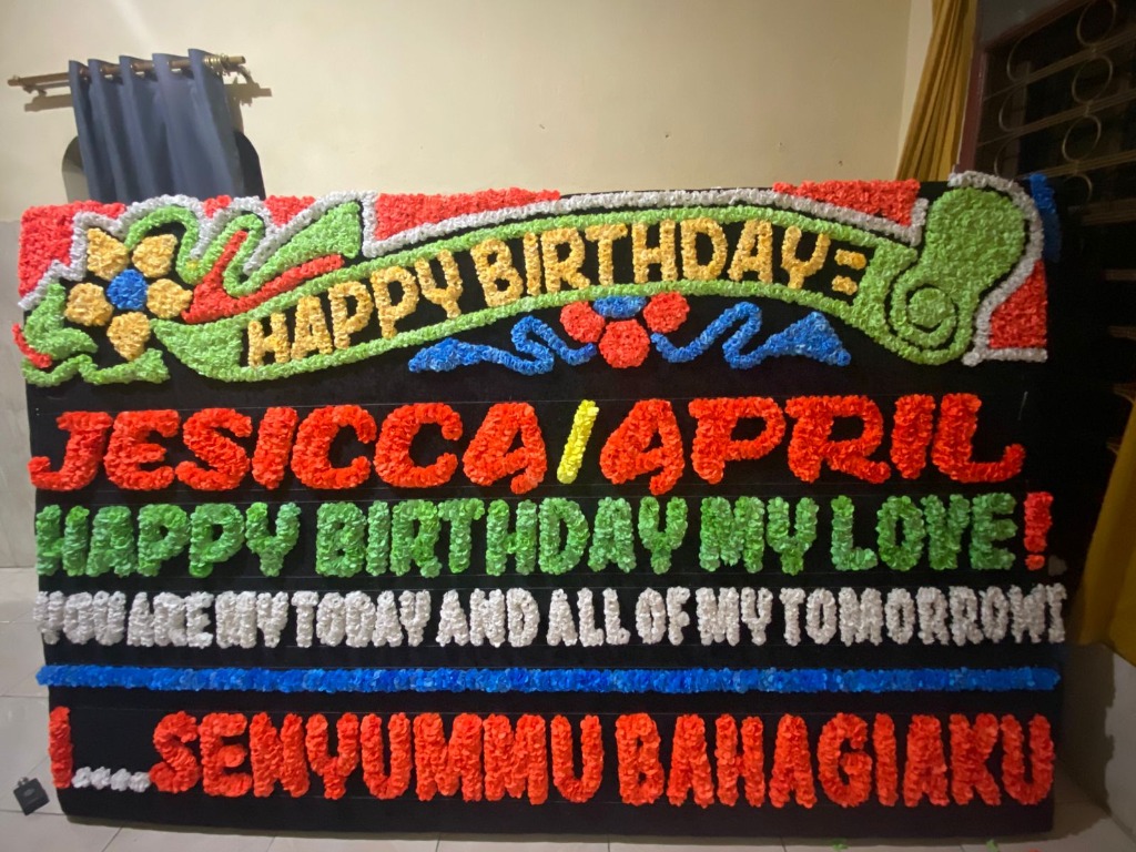 Papan bunga ulang tahun Makassar